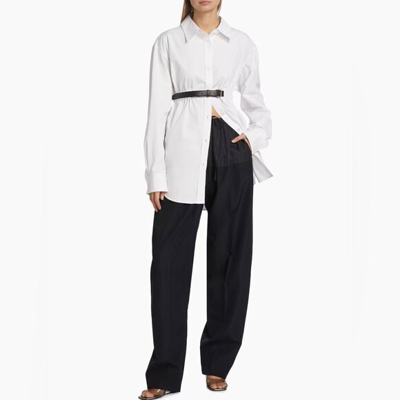 Alexander Wang Oversized Belted Cotton Shirt size M - Picture 7 of 16